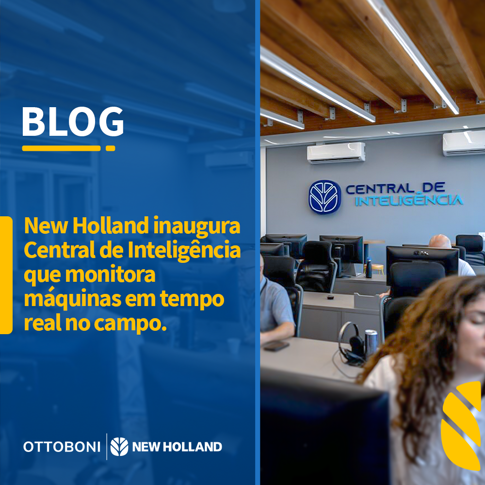New Holland inaugura Central de Inteligência que monitora máquinas em tempo real no campo
