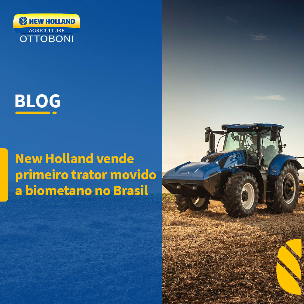 New Holland vende primeiro trator movido a biometano no Brasil
