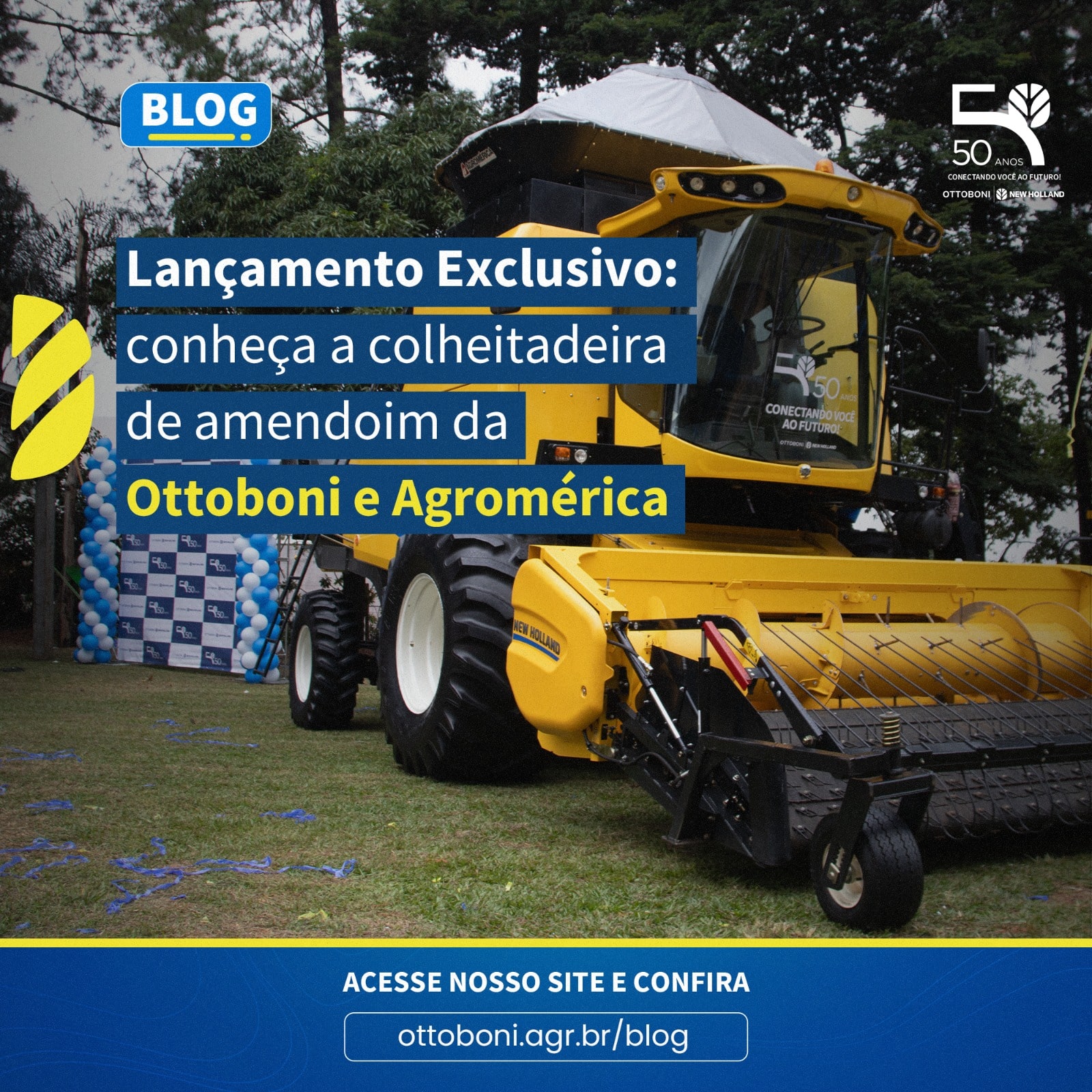 Lançamento exclusivo: conheça a colheitadeira de amendoim da Ottoboni e Agromérica